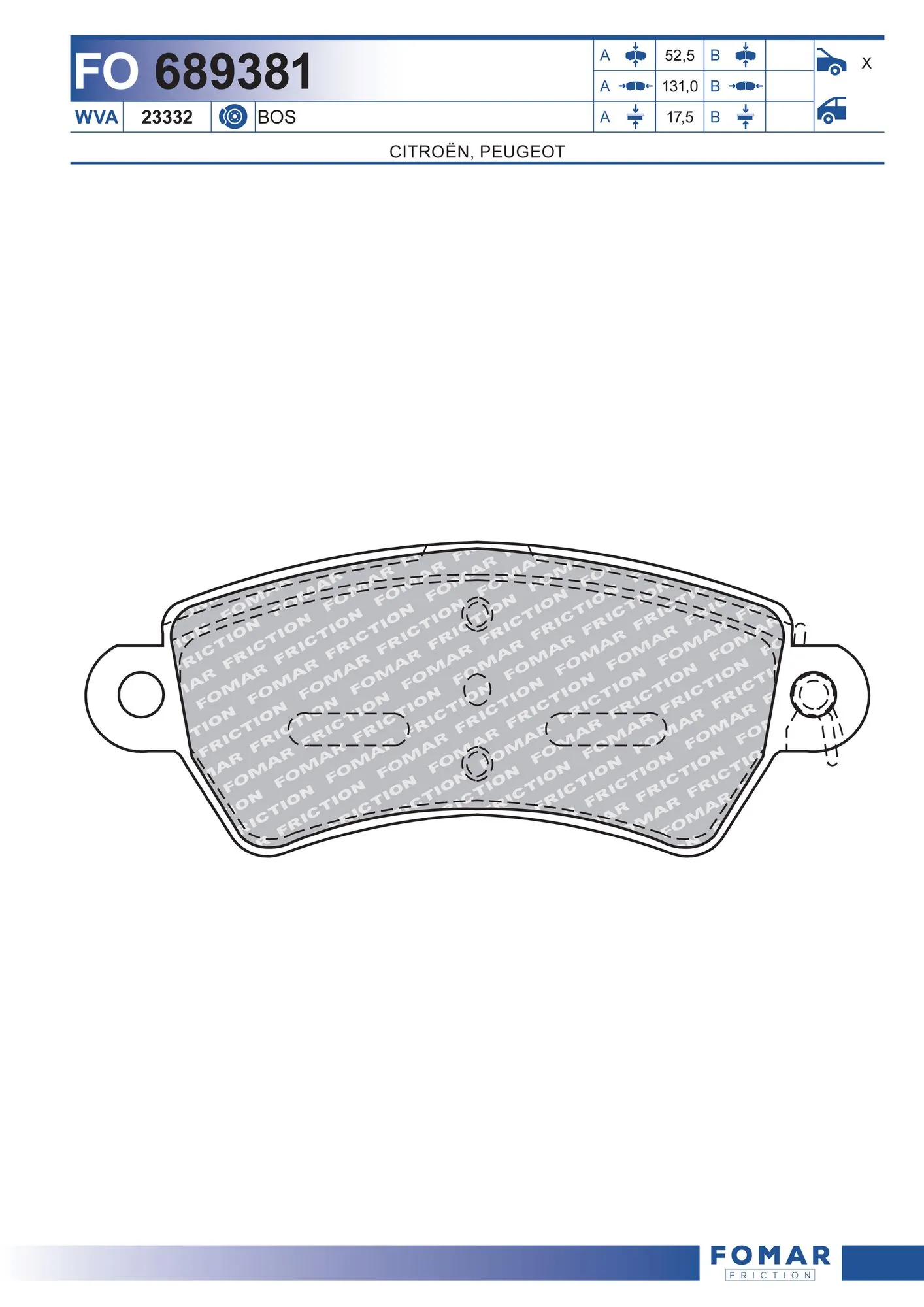 Brake Pad Set, disc brake